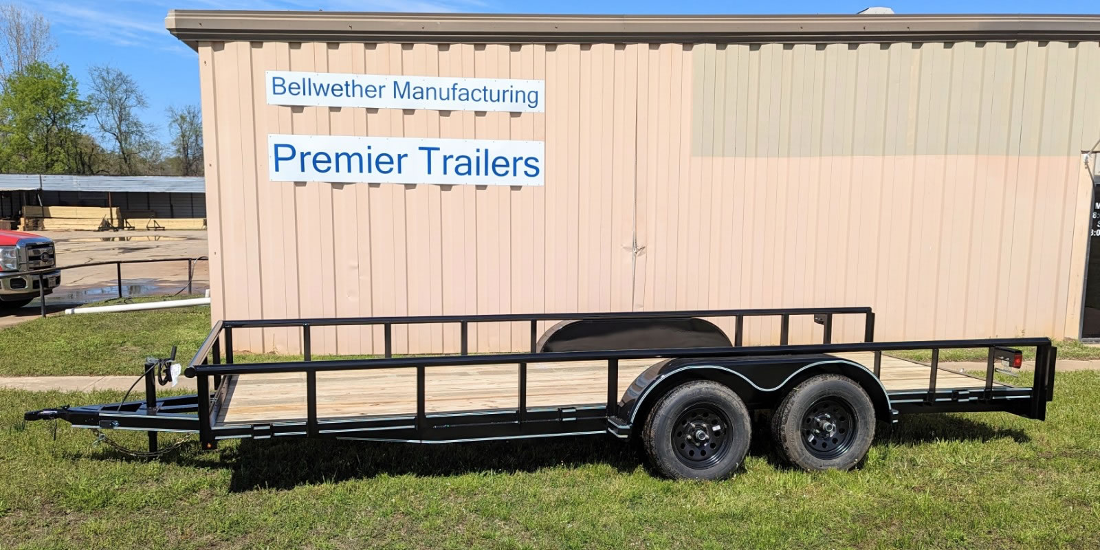 Tandem Trailer Pipe Equipment Wood Utility Trailer