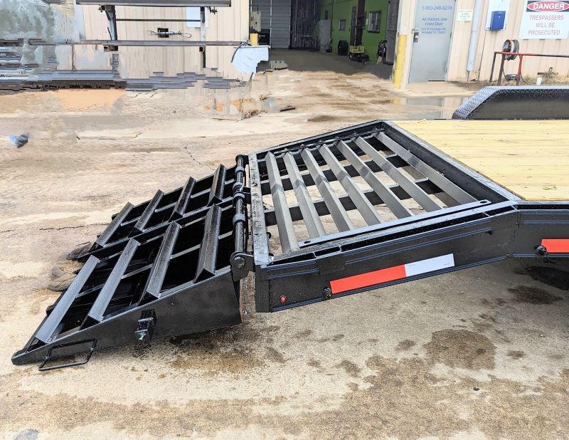 Premier Heavy Duty Equipment Trailer with Slide In Ramps
