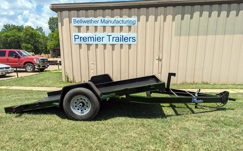 Custom Low Boy Equipment Trailer with 2k Fold Up Jack