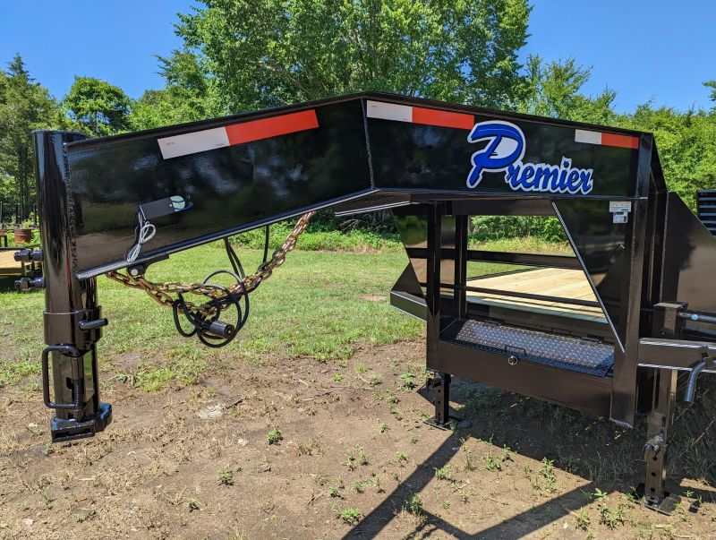Bellwether Premier Over the Wheel Gooseneck Pintle Equipment Trailer with Electric Brake Away
