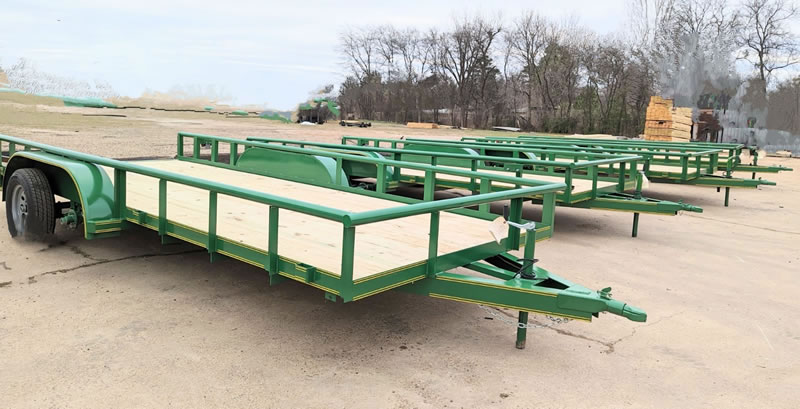 Tandem Pipe Utility Trailer John Deere Greene Bellwether Premier Trailers